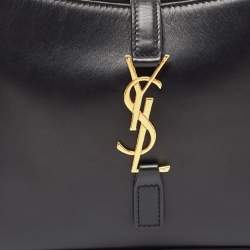 Saint Laurent Black Leather LE 5 À 7 Shoulder Bag