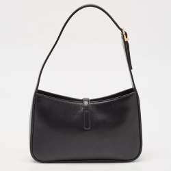 Saint Laurent Black Leather LE 5 À 7 Shoulder Bag
