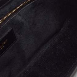 Saint Laurent Black Leather LE 5 À 7 Shoulder Bag
