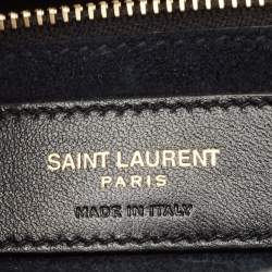 Saint Laurent Black Leather LE 5 À 7 Shoulder Bag