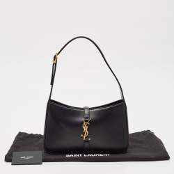 Saint Laurent Black Leather LE 5 À 7 Shoulder Bag