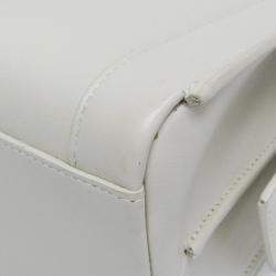 Saint Laurent Paris White Leather Small Eastside Handbag
