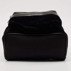 Saint Laurent Black Velvet Small City Backpack