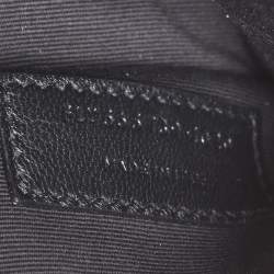 Pre Owned Saint Laurent Paris White Leather Uptown Pouch Clutch