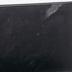Saint Laurent Black Leather Cassandre Tassel Flap Clutch