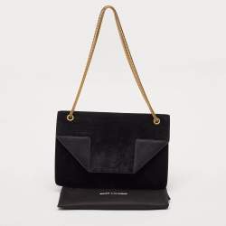 Saint Laurent Black Suede Medium Betty Shoulder Bag