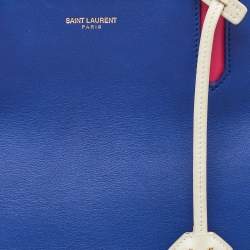 Saint Laurent Multicolor Leather Rive Gauche Cabas Small Tote
