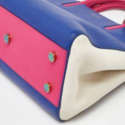Saint Laurent Multicolor Leather Rive Gauche Cabas Small Tote