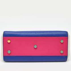 Saint Laurent Multicolor Leather Rive Gauche Cabas Small Tote