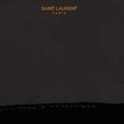 Saint Laurent Black Patent Leather Midnight Frame Clutch