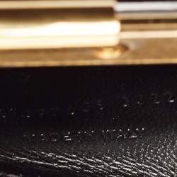 Saint Laurent Black Patent Leather Midnight Frame Clutch