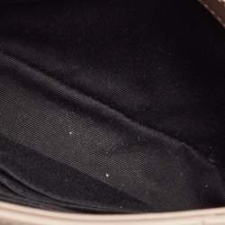 Pre Owned Saint Laurent Taupe Beige Matelasse Leather Toy Loulou Crossbody Bag