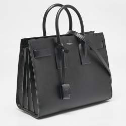 Pre Owned Saint Laurent Black Leather Small Classic Sac De Jour Tote