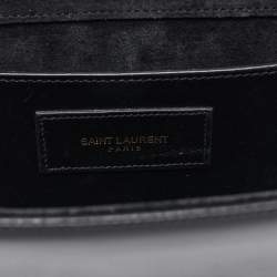 Saint Laurent Black Patent Leather Small Kate Tassel Crossbody Bag