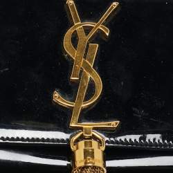 Saint Laurent Black Patent Leather Small Kate Tassel Crossbody Bag