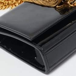 Saint Laurent Black Patent Leather Small Kate Tassel Crossbody Bag