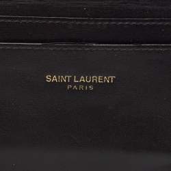 Saint Laurent Black Leather Card Case