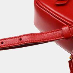 Saint Laurent Red Leather Waist Bum Bag