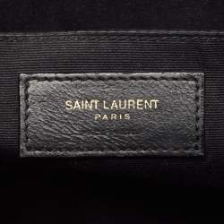 Saint Laurent Black Matelassé Leather Lou Camera Crossbody Bag