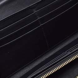 Saint Laurent Black Leather Y-Ligne Flap Continental Wallet