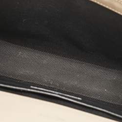 Pre Owned Saint Laurent Beige Mix Matelassé Leather Medium Envelope Chain Bag