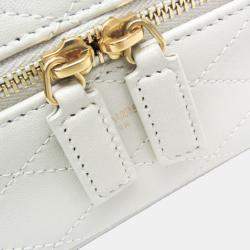 Saint Laurent Off-White Leather Shoulder Vanity Bag