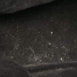 Pre Owned Saint Laurent Paris Black Croc Embossed Leather Medium Emmanuelle Bucket Bag