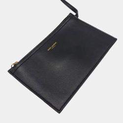 Saint Laurent Paris Black Leather Susan Hobo Bag