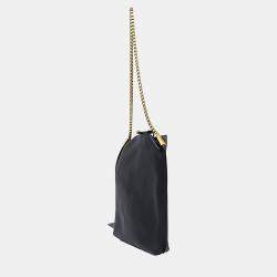 Saint Laurent Paris Black Leather Susan Hobo Bag