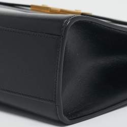 Saint Laurent Black Leather Medium Manhattan Flap Shoulder Bag
