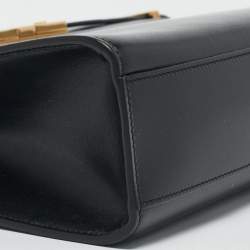 Saint Laurent Black Leather Medium Manhattan Flap Shoulder Bag