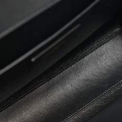 Saint Laurent Black Leather Medium Manhattan Flap Shoulder Bag