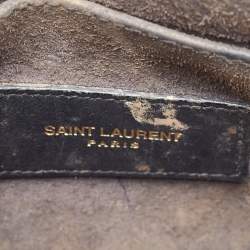 Saint Laurent Black Leather Nano Classic Sac De Jour Tote