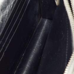 Saint Laurent Silver Crackled Leather Kate Tassel Wallet on Chain 