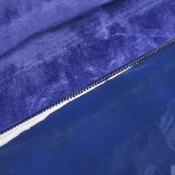Saint Laurent Blue Patent Leather Belle De Jour Clutch