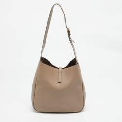 Saint Laurent Beige Leather Small LE 5 À 7 Shoulder Bag