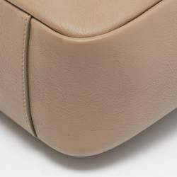 Saint Laurent Beige Leather Small LE 5 À 7 Shoulder Bag