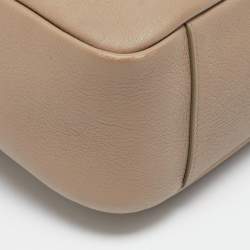 Saint Laurent Beige Leather Small LE 5 À 7 Shoulder Bag
