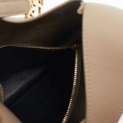 Saint Laurent Beige Leather Small LE 5 À 7 Shoulder Bag