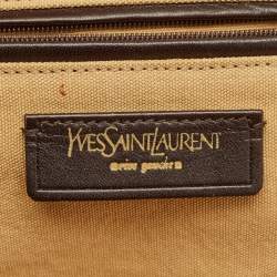Saint Laurent Gold Textured Leather Medium Majorelle Bag