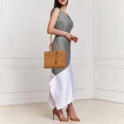 Saint Laurent Brown Leather Baby Classic Sac De Jour Tote