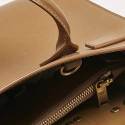 Saint Laurent Brown Leather Baby Classic Sac De Jour Tote