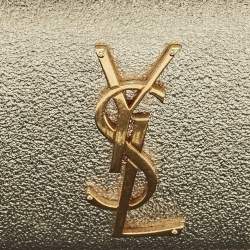 Saint Laurent Gold Leather Small Kate Chain Bag
