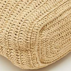 Saint Laurent Natural Raffia Rive Gauche Tote