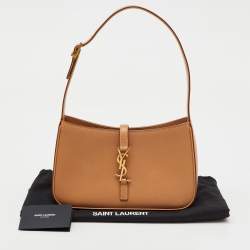 Saint Laurent Tan Leather LE 5 À 7 Shoulder Bag