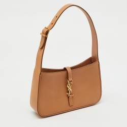 Saint Laurent Tan Leather LE 5 À 7 Shoulder Bag