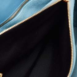 Saint Laurent Light Blue Leather Small Classic Sac De Jour Tote