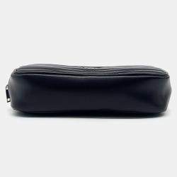 Saint Laurent Paris Black Leather Mini Lou Crossbody Bag