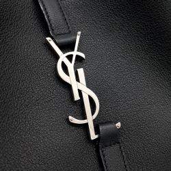 Saint Laurent Paris Black Leather LE 5 A 7 Small Hobo Bag