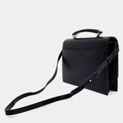 Saint Laurent Paris Black Leather Babylon Top Handle Shoulder Bag